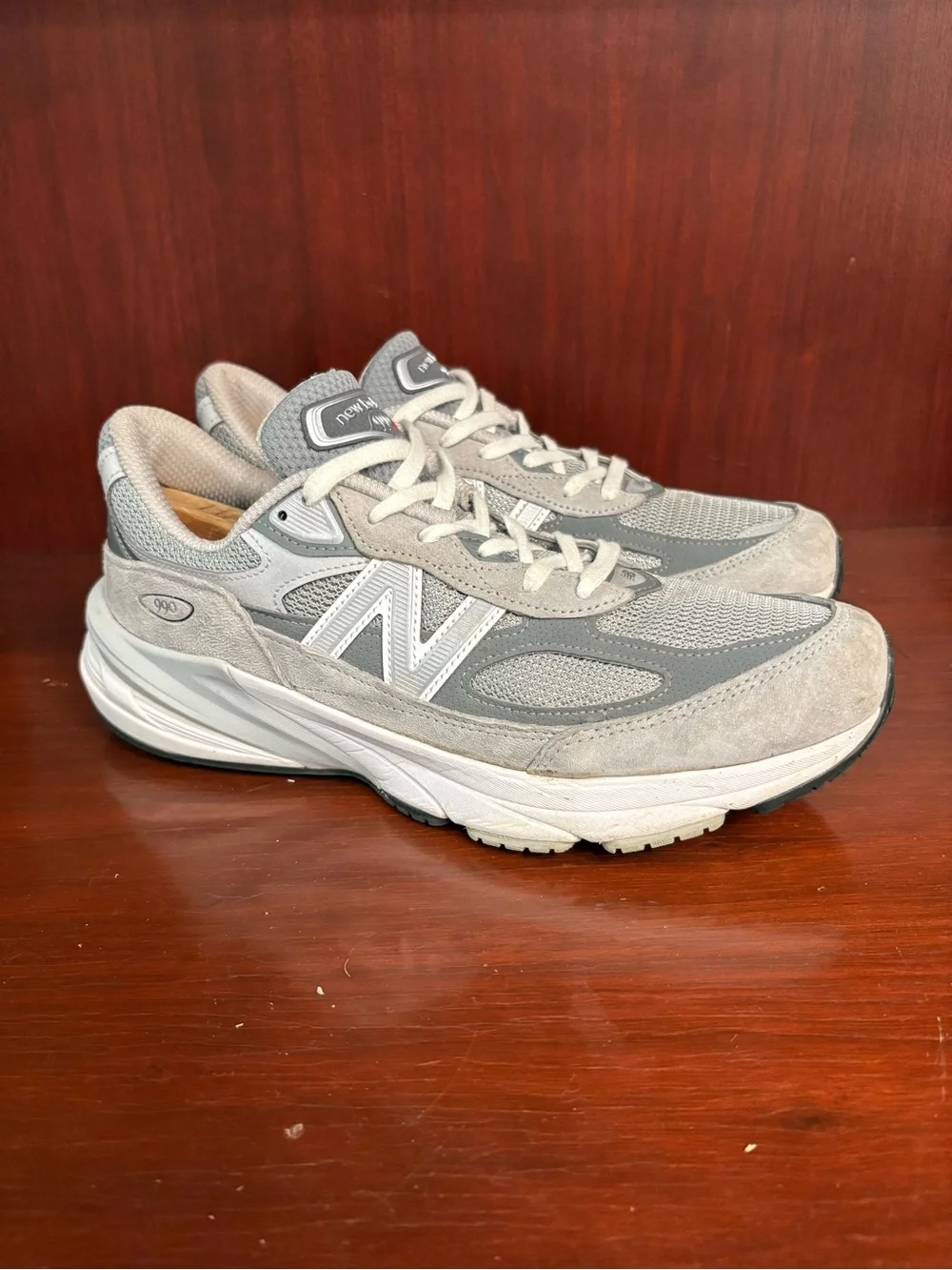 New Balance Gray and White Men's Sneakers